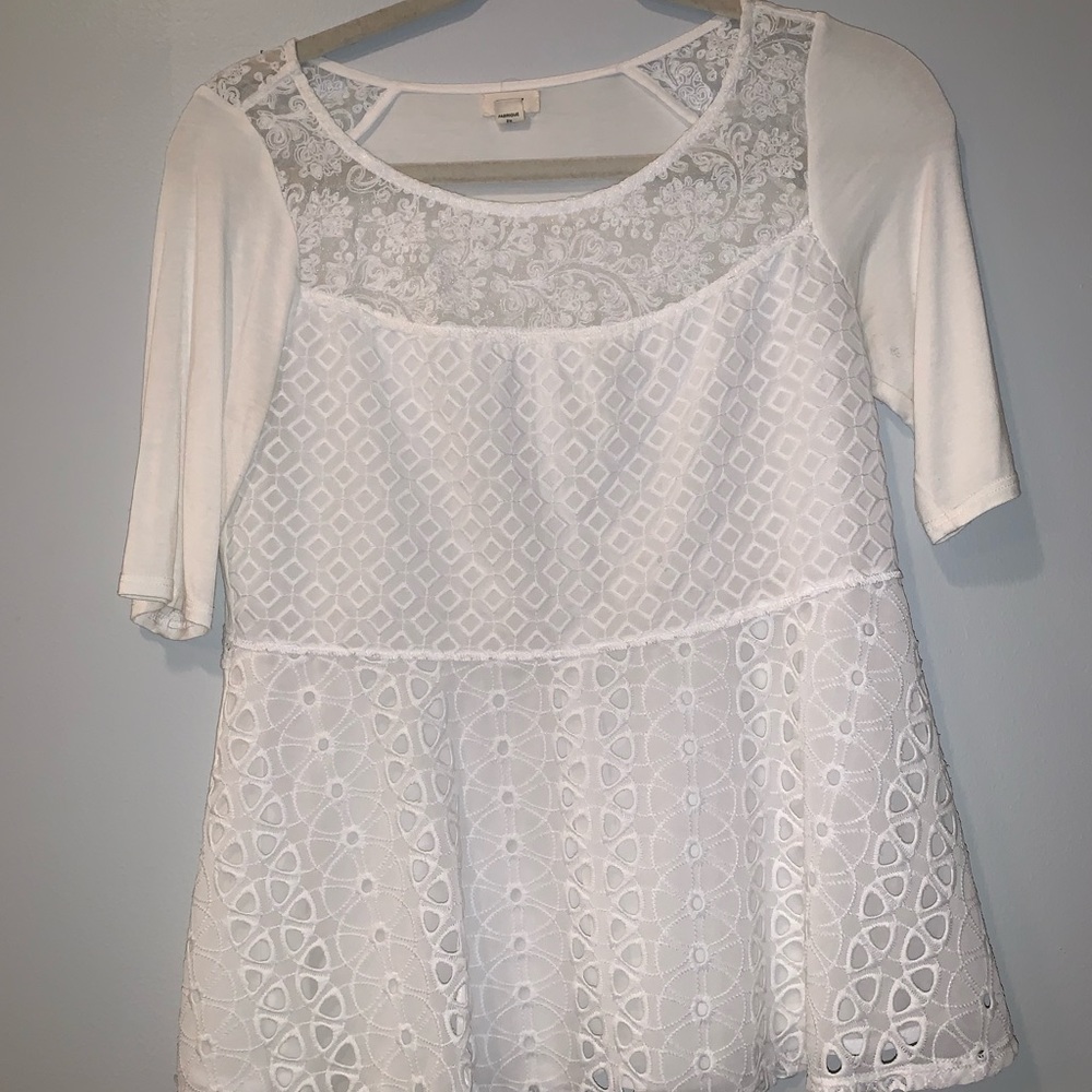 Anthropologie white shirt